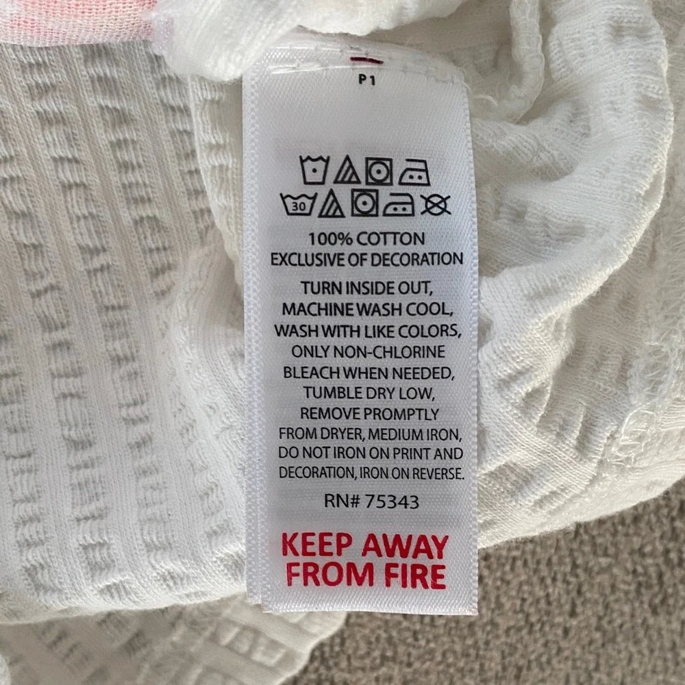 C&C California White Fruity Ruffle Tank Top